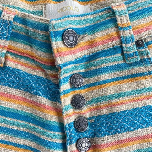 2/$30 ViCOLO Woven Button Fly Shorts - Picture 3 of 5